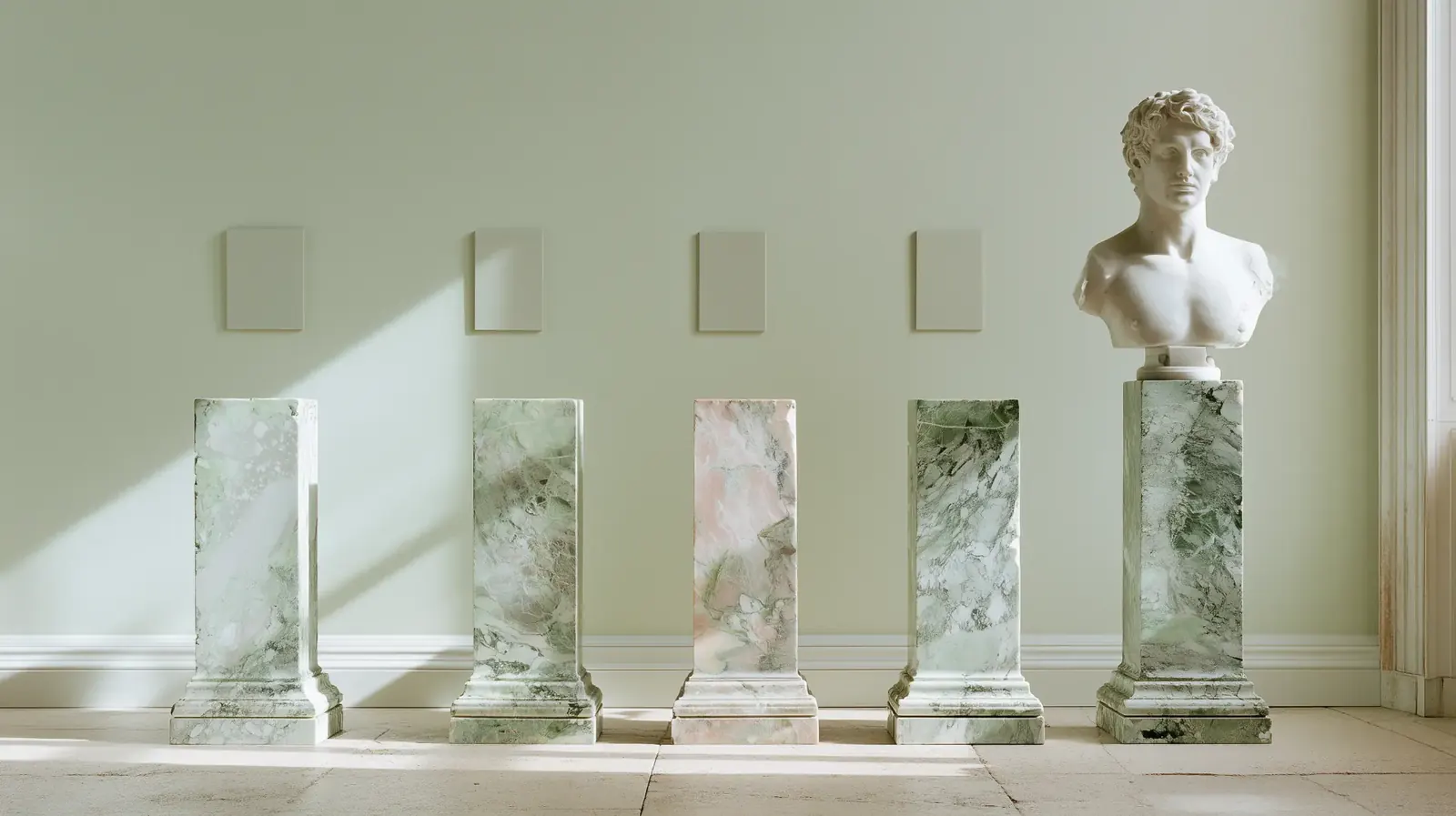 Delad bild — till vänster ett filmteam med paraplyer och utrustning i regn framför ett slott, till höger en kvinna ensam vid ett skrivbord med skärm och bilder framför sig.